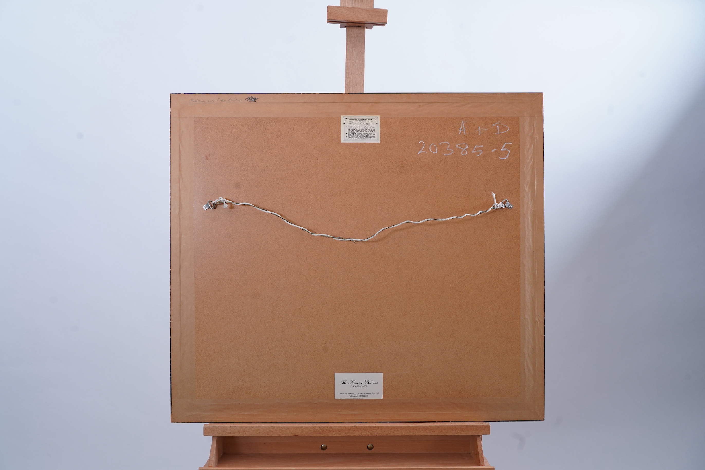 Laurence Stephen Lowry RBA, RA, 1887-1976, 'Landscape with Farm Buildings'